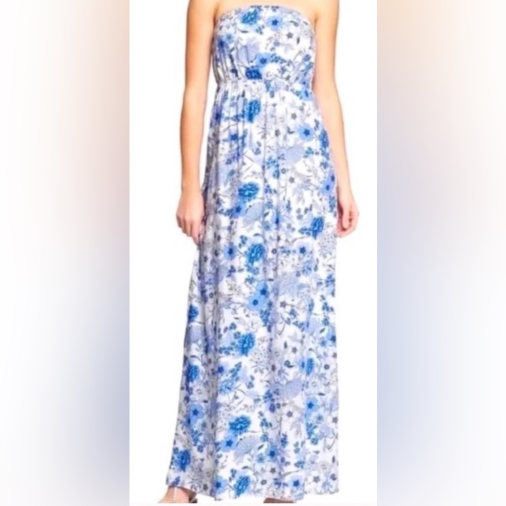 Strapless maxi dress